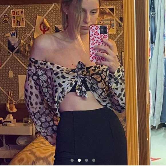 ASOS Animal Print Button Up - Picture 2 of 4